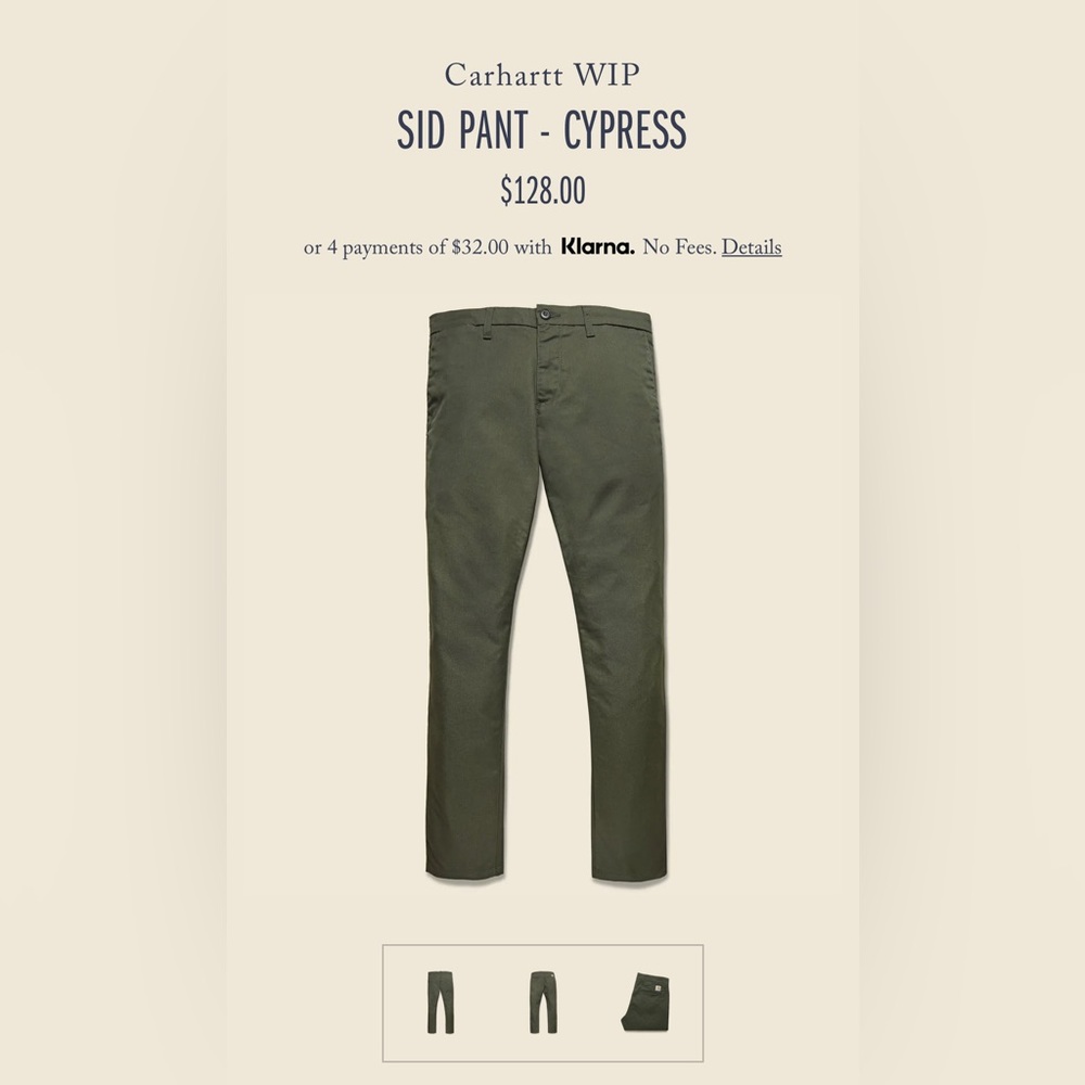 Carharrt WIP - SID Pant